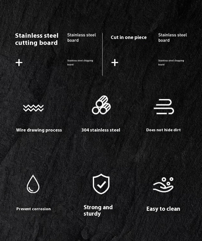 Stainless Steel Cutting Double-sided Kneading Panel Hanging Hole