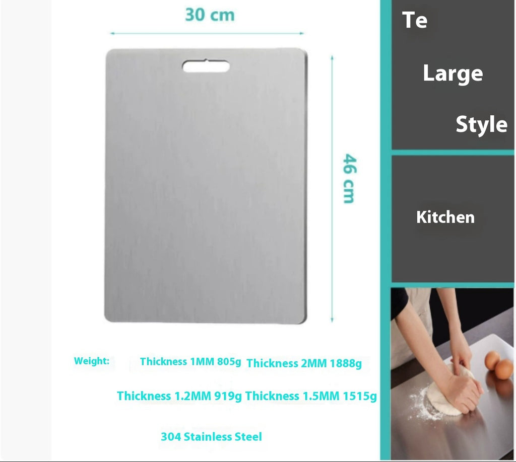 Stainless Steel Cutting Double-sided Kneading Panel Hanging Hole