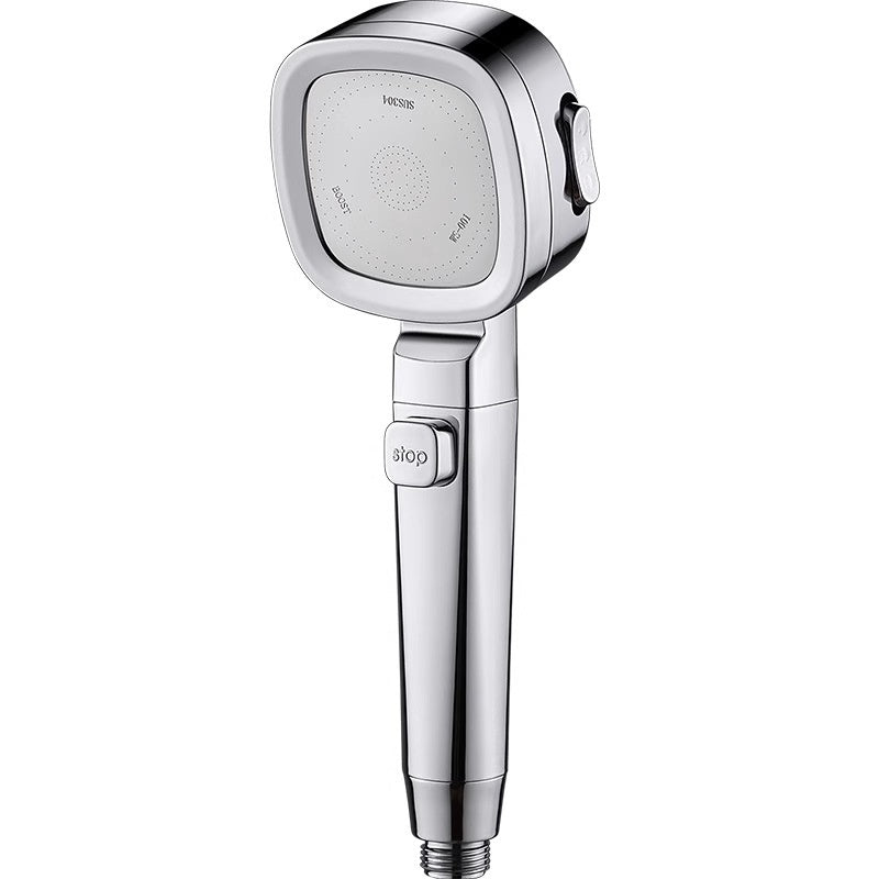 New Powerful Turbo Shower Head Ultra-strong Pressure Shower Faucet One-click Water Stop Shower Spray